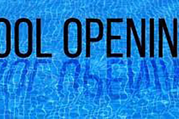 Pool is opening, but everyone is urged to take extra care